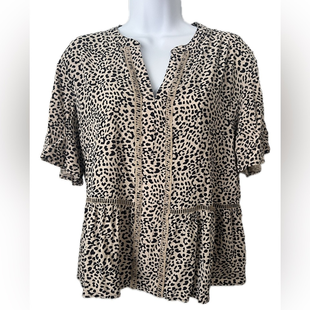 Banana Republic Leopard Print Women's Top M